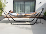 Hammock with Stand, Double-Barrel Hammock with Hammock Bed, Heavy Duty Adjustable Hammock Set for 94309265
