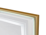 40*30inch LED Bathroom Beveled Mirror,3000-6000K Gradient Front and Backlit LED Mirror for W2091P214095