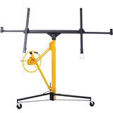 ZNTS Drywall Lift Panel 11' Lift Drywall Panel Hoist Jack Lifter, BLACK+YELLOW W465121420