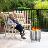 ZNTS 19.3*19.3*19.3in Smokeless Fire pit 40643752