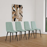 Dining Chair Set of 4,Modern Kitchen Dining Room Chairs,Upholstered Dining Accent Chairs in linen 94181834