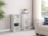 8-layer adjustable shelf ultra-thin bookshelf with a wavy border design, which is more aesthetically W487P339359