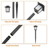 ZNTS 6pcs Waterproof Solar Torch Light Outdoor Decorative Lighting with Flickering Dancing Flames Auto 56418927