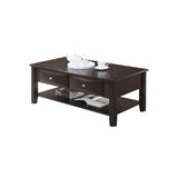 ZNTS Coffee Table Of Two Drawers In Brown SR016387