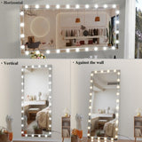 ZNTS Hollywood LED Full Body Mirror with Lights Extra Large Full Length Vanity Mirror with 3 Color Mode W708131915