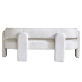 75.59" Wide Boucle Upholstery Modern Sofa for Living Room Beige W579125477