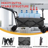 ZNTS Utility Park Garden Cart Tool Customized Color Folding Camping Trolley Outdoor Picnic Beach Wagon W321P190089