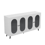 Modern Accent Sideboard Cabinet with Acrylic Doors, Freestanding Storage Cupboard Console Table for W578P186748