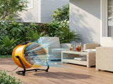US Standard MLD-450 Barrel Fan 110V 218W 18inch Floor Barrel Fan Mobile Fan with Handle Copper Motor 72599913