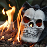 Fire Pit Demon Skull Gas Log for Ventless & Vent Free, Propane, Gel, Ethanol, Electric, Outdoor W2734P194125