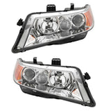 2pcs OE Headlights With Warranty Factory Clear for 2004-2005 Acura TSX 36523637