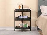 3 Tiers Tray Tables Paper Rope Woven Side TableBedroom Storage Furniture,Crafted From Paper Rope In 03523200