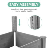 Over Ground Raised Garden Bed 96x28x10'', Large Long Planter Box for Outdoor, Tool-Free Assembly 83660771