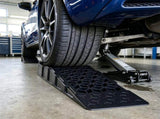 2-Piece Low Profile Car Ramp Set, 8&deg Low Entry Lift Ramps with 2.5" Lift Height, 22000 Lbs GVW 08243673