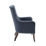 27" Accent Chair,Wood High-Density Foam Modern Style For Living Room, Blue B03548551
