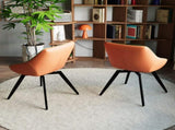 A set of 2 dining chairs, medieval modern kitchen dining chair, PU decorative chairs with black 70507914