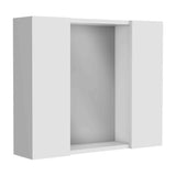 Artemisa Medicine Cabinet, Double Door, Mirror, One External Shelf -White B07091821