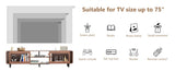 ZNTS TV Stand for 55/60/65/70", Wood Entertainment Center with Power Outlets, Media Console with Sliding 36882263