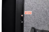 ZNTS Large Black Steel Cabinet, with Smart Combination Lock, Smart Alarm, LED Lights, Dividers and W100090174