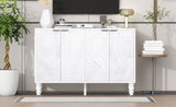 U-Can 47.2'' Modern TV Stand, Entertainment Center Media Console with 2 Spacious Storage Space, N724P233372K
