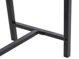 Industrial Style Porch Table Single Layer Black Oak Triamine Board 105 * 30 * 20900681