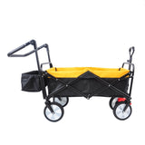 ZNTS folding wagon Collapsible Outdoor Utility Wagon, Heavy Duty Folding Garden Portable Hand Cart, Drink W22747804