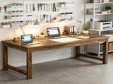 63 Inch Executive Desk with Sturdy Home Office Design 52060425