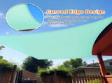 12'X16' Turquoise HDPE sunshade sail 37756480