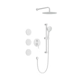 Shower System with Shower Head, Hand Shower, Slide Bar, Bodysprays, Shower Arm, Hose, Valve Trim, W2287141191