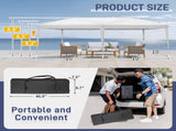 10'x20' Instant Pop Up Canopy Tent White, 6 Side Panels 2 Doors 4 Mesh Windows, 28/22mm Powder 16932218