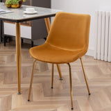 Aufurr Modern Velvet Dining Chair, Set of 2, Gold T2574P164605