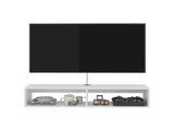 Klein FloatingTV Stand, Space-Saver Design with Functional Shelves, White B097P474313