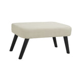 3 in 1 Foldable Linen Chaise Lounge with Adjustable Backrest, Footrest & Detachable Pillow, W1716P280541