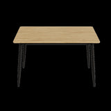 Modern minimalist wood grain tabletop dining table, stylish dining table, kitchen dining table, W1727P229029