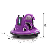 12V Snail-Shaped Kids Electric Bumper Car with Remote Control, Ride On Car with LED Lights, Music, W2181P156753