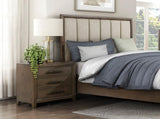 Dark Walnut Finish Nightstand of 3 Drawers Classic Design Bedroom Furniture 1pc B011140393
