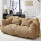 Soft beanbag chair with high resilience foam core for two people. The comfortable square recliner W1996P252275