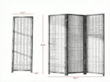 6 Ft Tall Wood Room Divider, 3-Panel Folding Freestanding Privacy Screen for Bedroom & Home Office 37282249