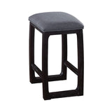 Weathered Espresso and Grey Counter Height Stool B062P189106