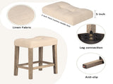 4-Piece Bar Table Set with Power Outlet, Dining Bar Table and Chairs Set,Bar Table Set with 3 Padded W1998P193826