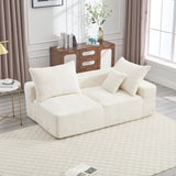 UNITED WE WIN Memory Foam 2-Seater Couch, No Installation & Easy to Transport, Deep Seat Modern Sofa W1568P222611