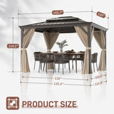 10'X12' Outdoor Double-roof Hardtop Gazebo 02952064