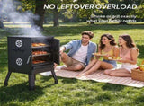 Portable Outdoor Smoker with 2 Detachable Grill Netting Smoking Racks, Charcoal Pan, 4 Air Vents, 54938531