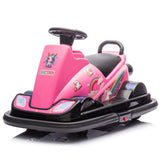 12V Kids Ride On Motor Bumper Car,integrating system,Rotate 360 degrees in place,Collision triggers W1396P178742