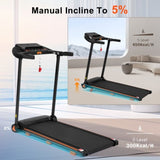 NEW Treadmills for Home, 2.5HP Quiet Folding Treadmill with Heart Rate Sensor, 300lbs Weight 31617397