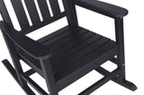 Oversized Rocking Chair with Wood-Texture, Outdoor Rocking Chair for Adults, All Weather Resistant W2103P277201
