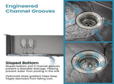 Kitchen Sink, 33x22 Single Bowl, Overmount Handmade Sink in Black, with US Standard Drain and 29507246