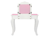 Three-Fold Mirror Single-Drawing Curved Foot Children Dressing Table Red Dots 86853983