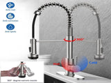 Kitchen Faucet with Pull Down Sprayer and 4 Spraying Modes Single Handle Commercial Spring Kitchen 87505873
