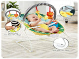 Ergonomic Infant Rocking Bouncer with Adjustable Volume & Vibration Levels, Sturdy Metal Frame 49732360
